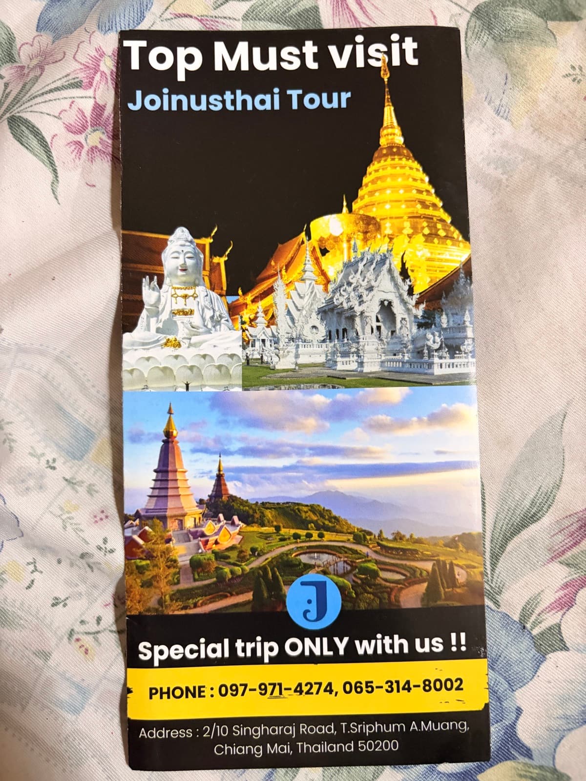Top must visit Chiang Mai tour brochure cover